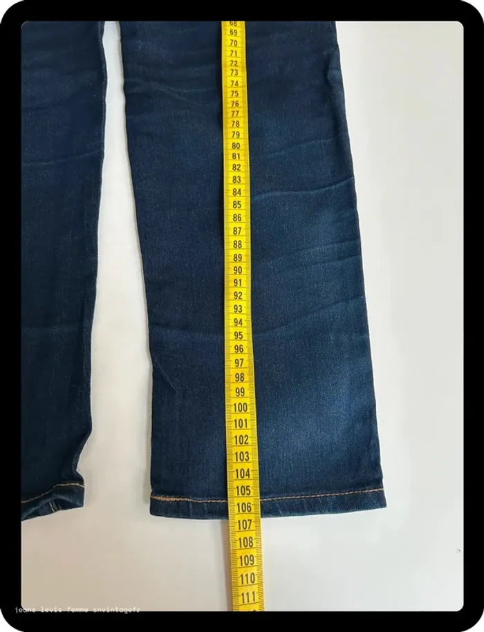Jean Levi's Femme Marine | 721 High Rise Skinny | Taille W30 L30 FR40 | Très Bon État | BP62 - photo numéro 10