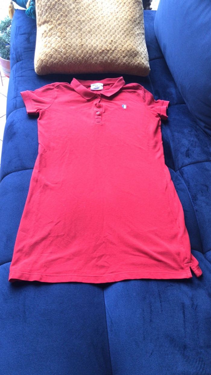 Teddy Smith robe polo rouge