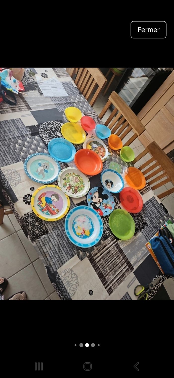 Lot assiettes enfant - photo numéro 2