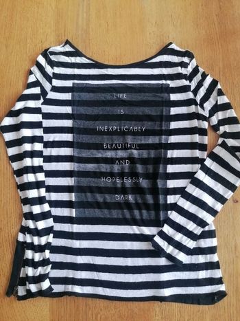 Pull femme rayé