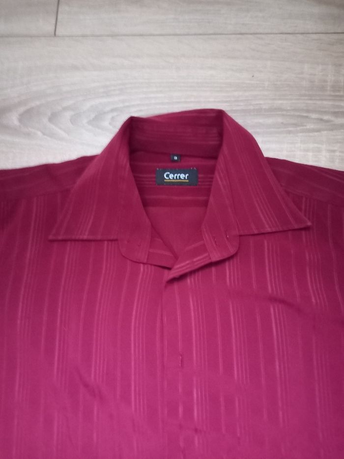 Chemise manches longues couleur bordeaux marque Cerrer taille 3 - photo numéro 2