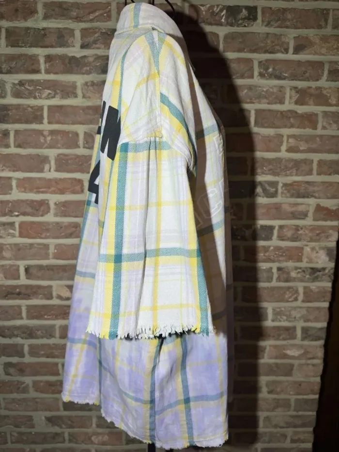 Chemise à carreaux manches courtes Berhka Taille M 100% Coton - photo numéro 9