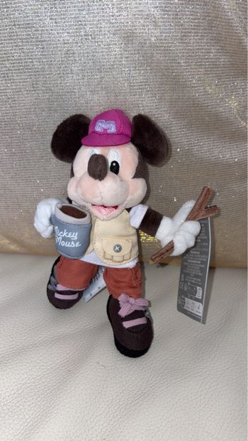 Disney Store - Porte-clés Peluche Mickey Explorateur - Neuf