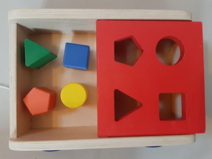 Chariot à tirer - boîte à formes - oxybul - photo numéro 4