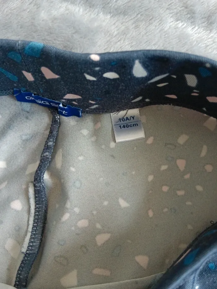 Legging de sport bleu Okaïdi 10 ans - photo numéro 4