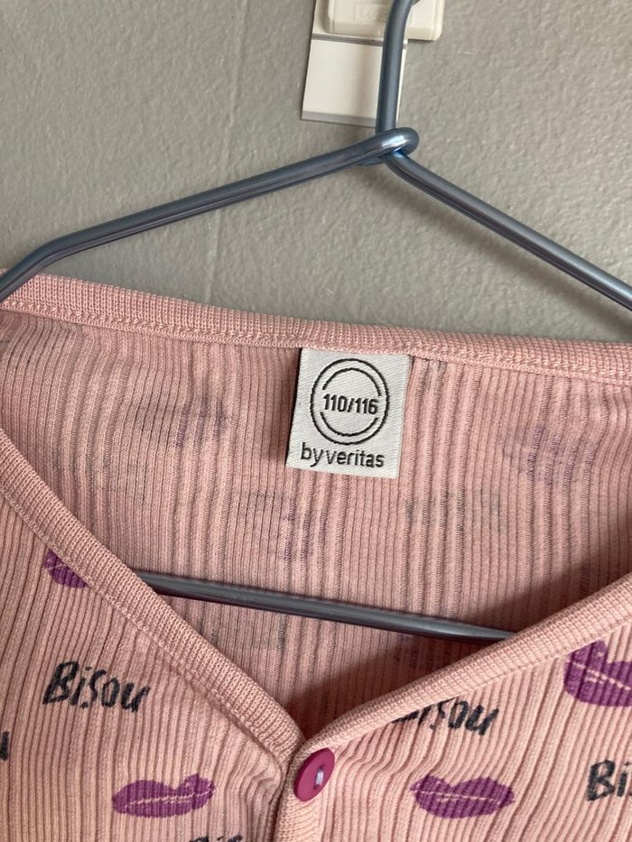 Lot 2 pyjamas fille 5-6 ans - Tex Licorne & Veritas Bisous - photo numéro 6