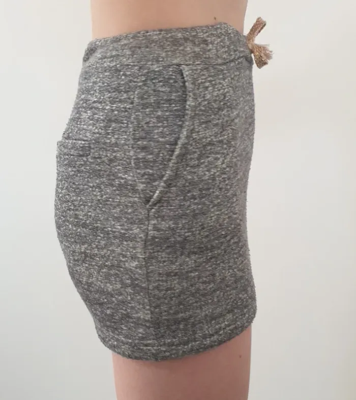 Jupe gris moucheté et or - photo numéro 4