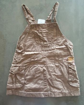 Robe marron à bretelles Wapi 24 mois [ref.28B038]