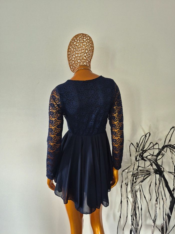 Robe en Dentelle Bleu Marine Femme Taille Unique - photo numéro 2