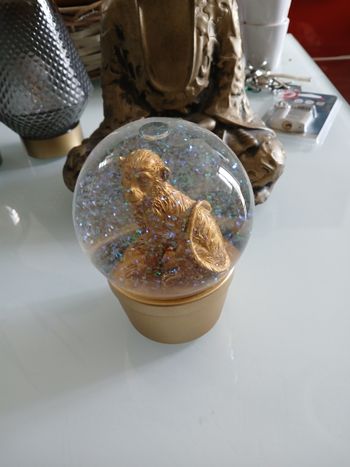BOULE A NEIGE SINGE GIFI