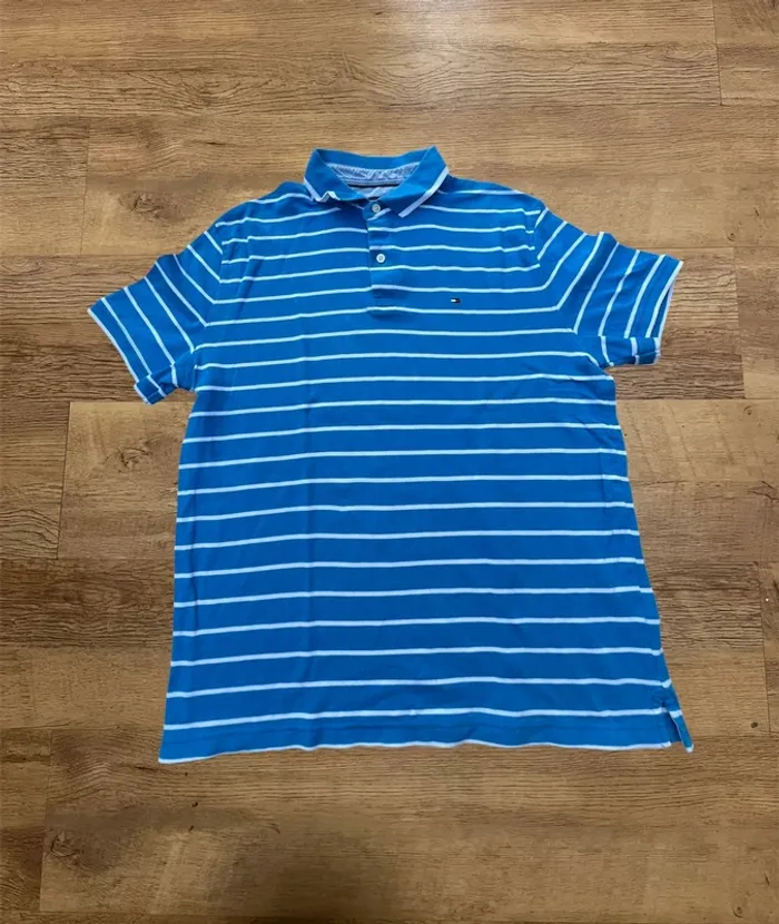 Polo tommy Hilfiger bleu rayé taille L