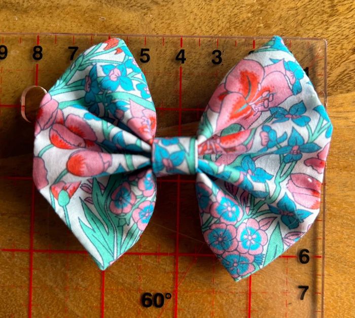 Noeud barrette tissu liberty jacadi créa