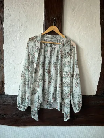 Blouse fluide imprimé fleuri IKKS Women - taille 42 - Élégance automnale