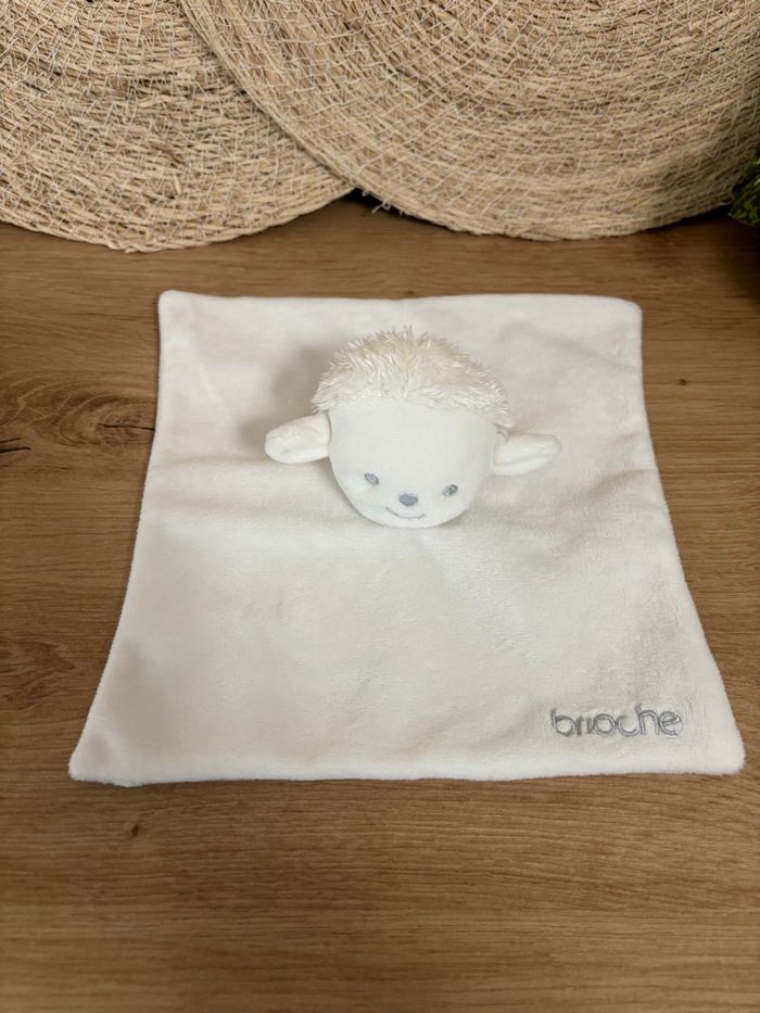 Doudou plat mouton blanc brioche la halle - photo numéro 1