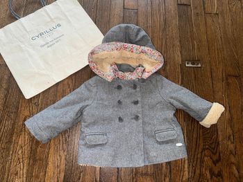 Manteau Cyrillus détails liberty 9 mois