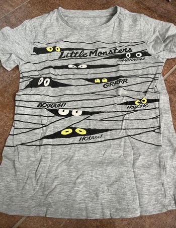 Teeshirt thème monstres 7-8 ans