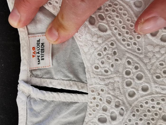 Blouse blanche sans manches 8 ans Tape à l'œil - photo numéro 6