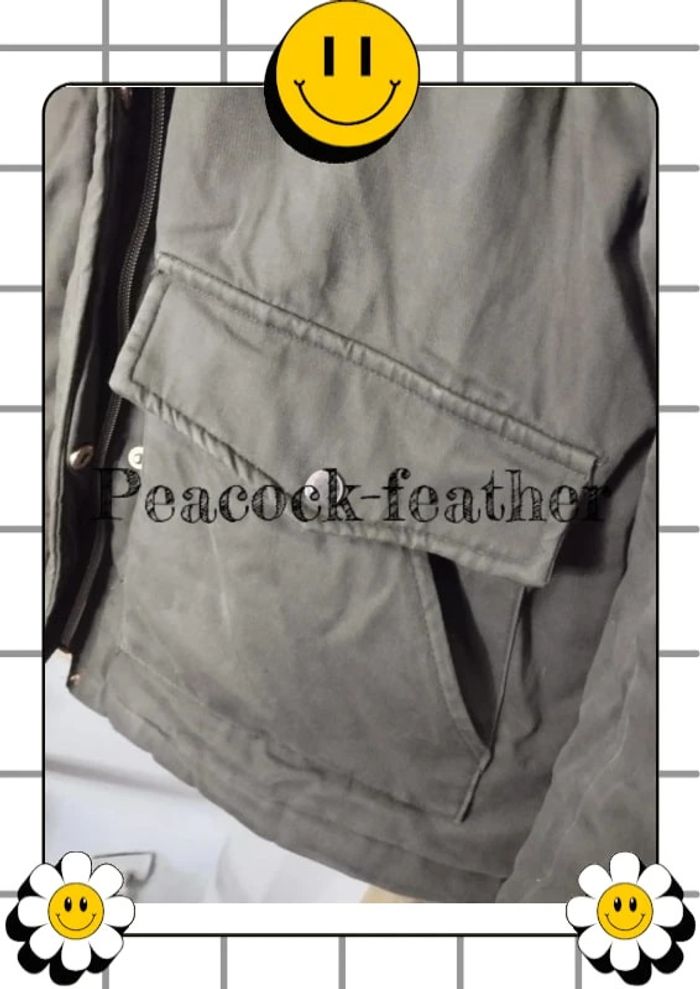 Manteau kaki Kiabi 40/42 - photo numéro 6