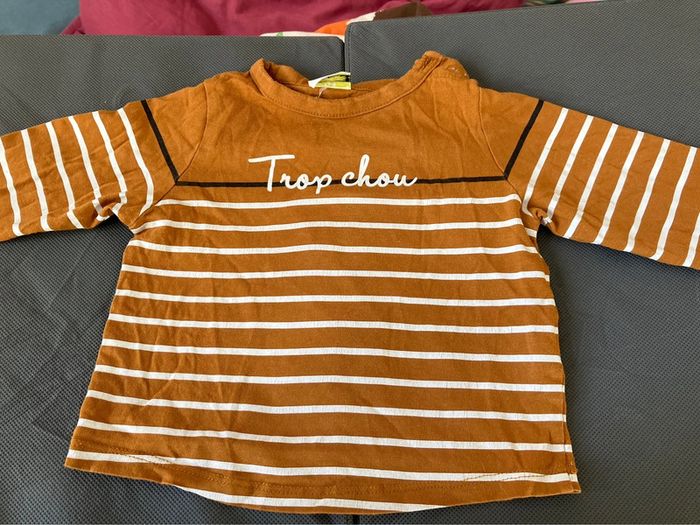 Lot de t shirt manches longues 12 mois - photo numéro 2
