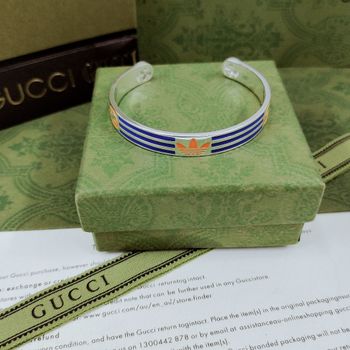 Bracelet Gucci * adidas en argent sterling, bleu