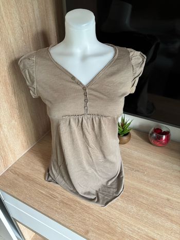 Haut manche courte marron cache cache taille S