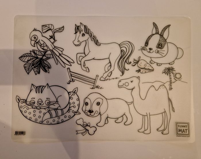 3 Sets de table à colorier / effaçable - photo numéro 2