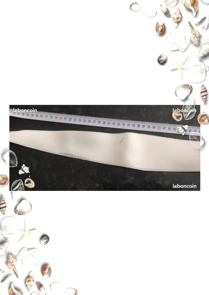 Ceinture blanche 80 cm - photo numéro 4
