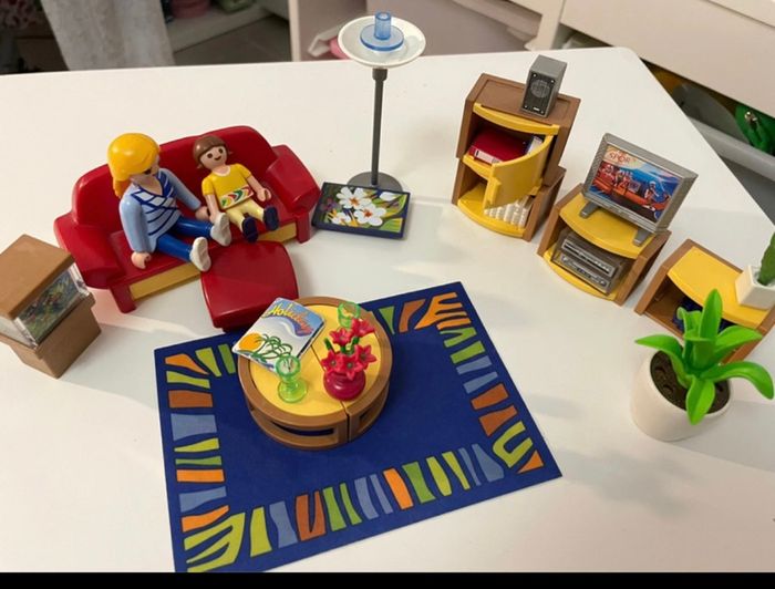 Maison complete avec personnages playmobil - photo numéro 6