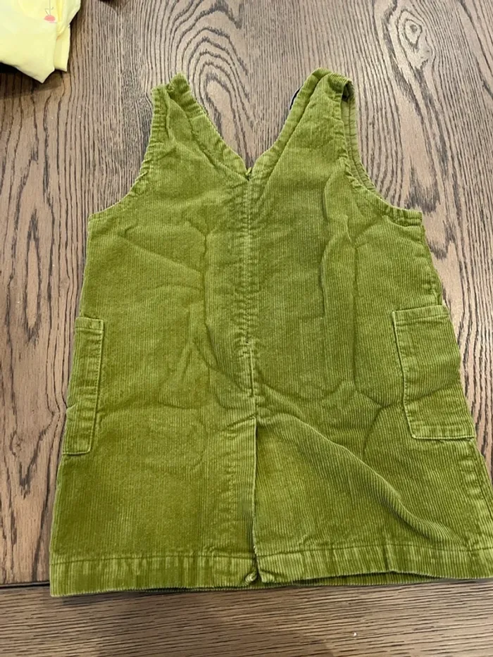 Robe velour kaki 3 ans - photo numéro 4