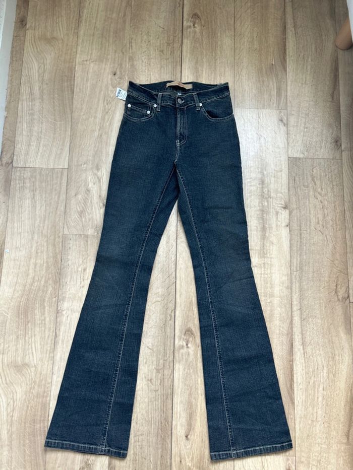 Jean foncé School Rag évasé leg W28