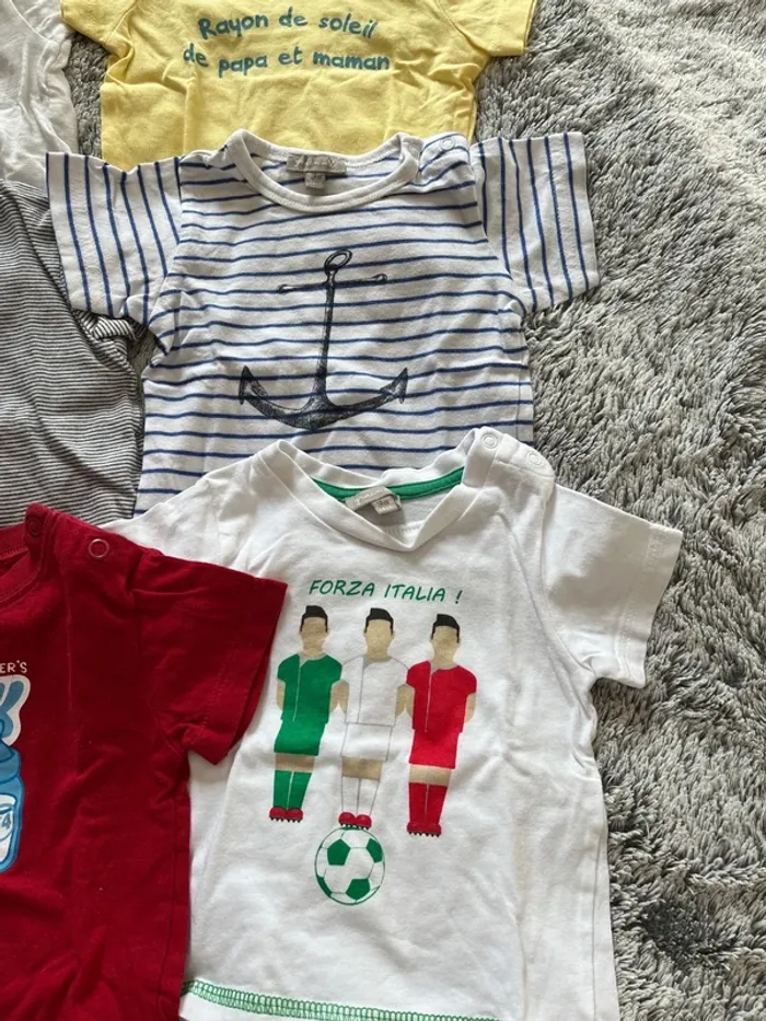 Lot tee shirt manches courtes 3 mois - photo numéro 2