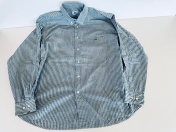 Chemise lacoste rayé bleu taille L