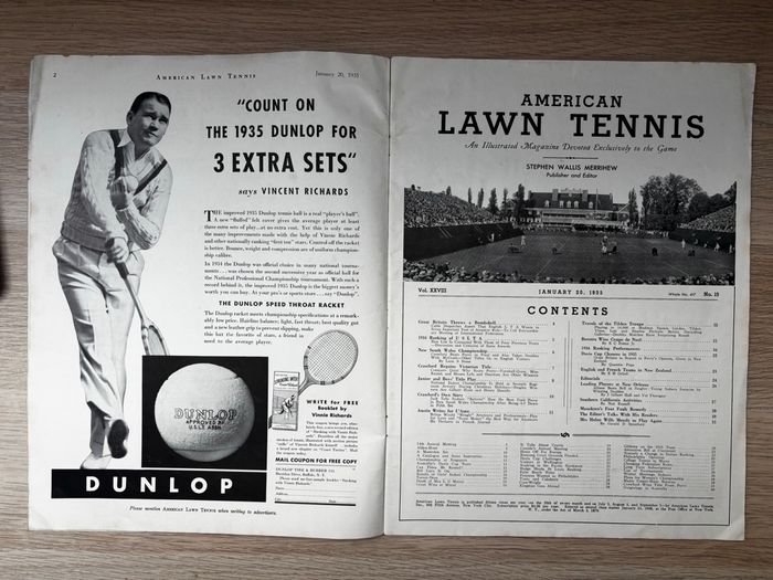 Magazine American Lawn tennis 1935 - photo numéro 5