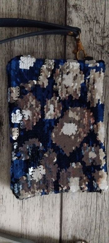 Jolie Pochette Zip NEUVE EMBALLÉE SEQUIN