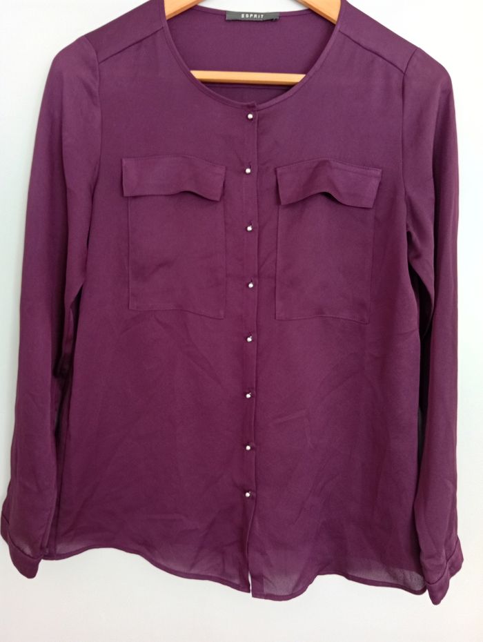 Chemise violette t34/36 Esprit - photo numéro 3