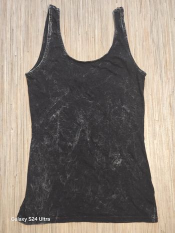Débardeur noir effet délavé - H&M - Taille S