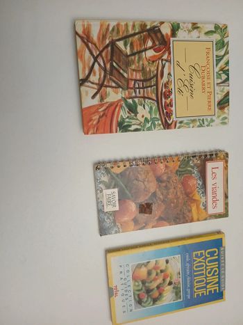 Lot de 3 livres de cuisine