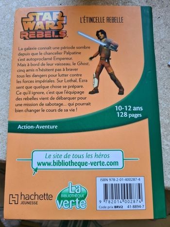 Livre l'étincelle rebelle