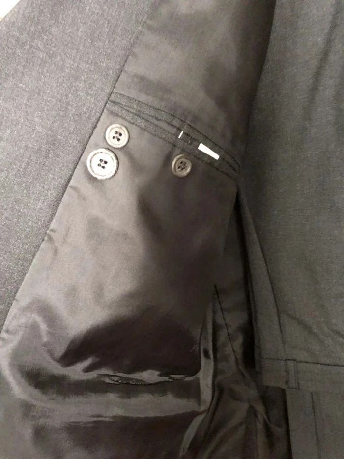 Costume gris Hiver Pantalon Veste Laine Neuf taille L - photo numéro 5