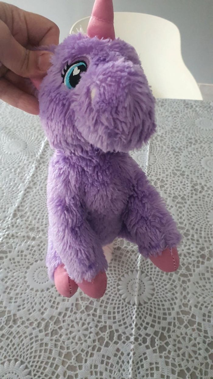 Licorne violette peluche jouet fille doudou - photo numéro 6