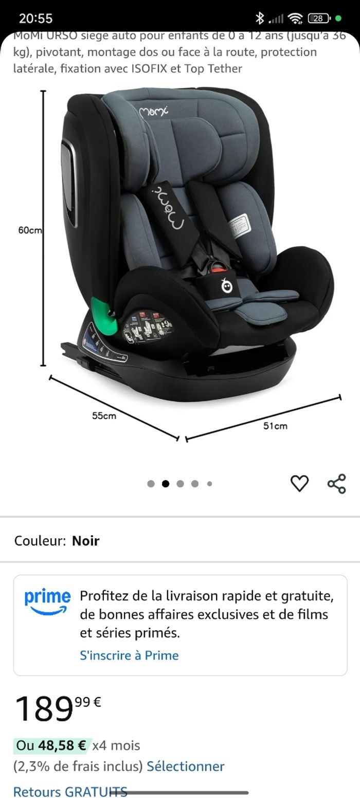 Siège auto momi urso - photo numéro 4
