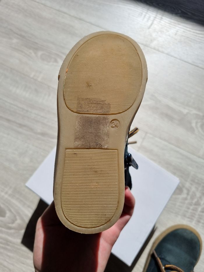 Bottines bleues marine friboo t 24 - photo numéro 9