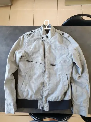 Veste Jules Grise cadrillage
