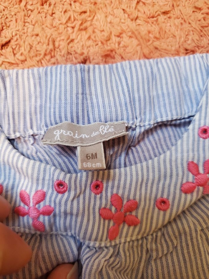 Ensemble 2 tee-shirts + 1 jupe jean - 6 mois- TBE - DISNEY - photo numéro 5