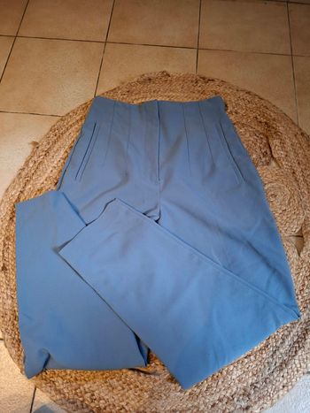 Pantalon style tailleur taille haute zara