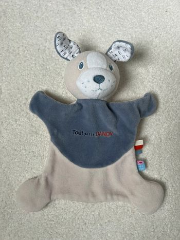 Doudou plat chien sucre d’orge