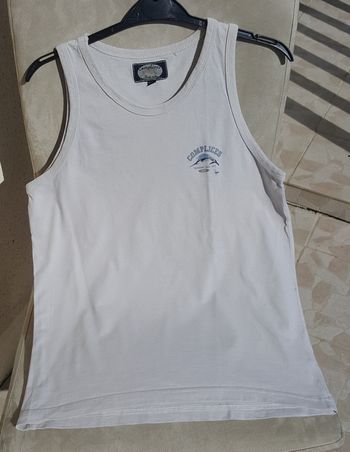 Tee-shirt sans manches débardeur Ecru Crème Complices tailles 12 ans