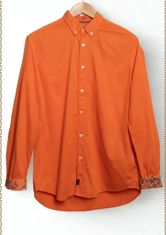 Chemise orange vif Marc O’Polo – Taille S - photo numéro 2