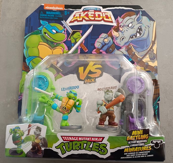 Coffret Tortues Ninja Leonardo vs Rocksteady - Akedo - Armes uniques
- photo numéro 9