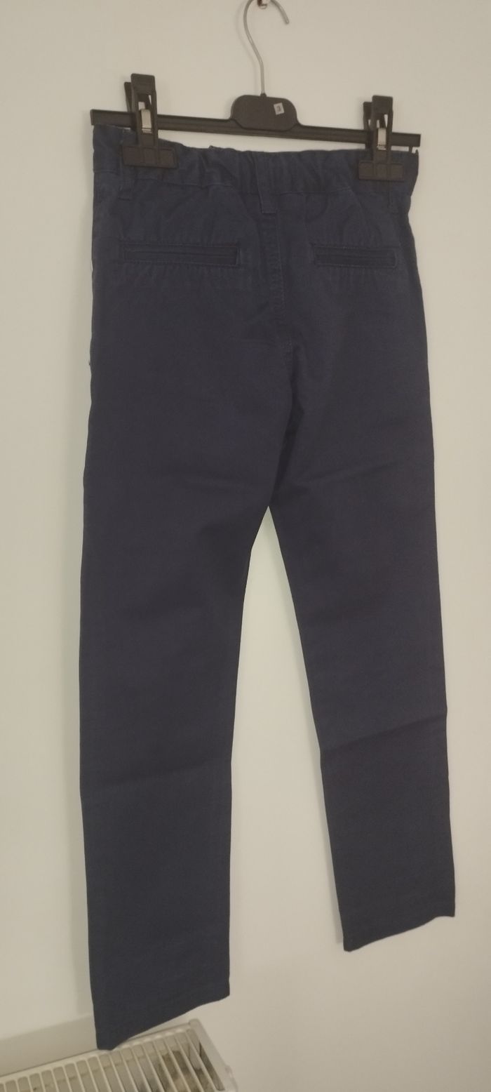 Pantalon garçon bleu marine taille 7/8 ans - photo numéro 6